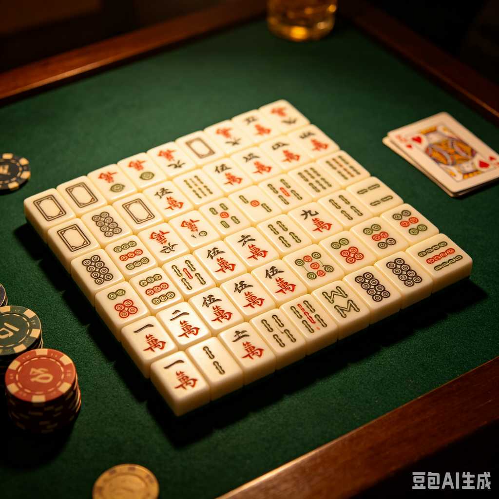 logo engrave mahjong tiles